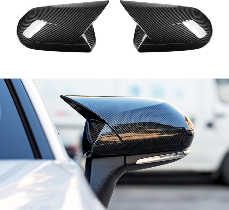 CKE Compatible with Toyota Camry 2026 2025 2024 2023 2022 2021 2020 2019 2018 Accessories Aggressive Look Car Exterior Door Side Rearview Mirror Guard Cover Trim Caps -Carbon Fiber Style - Image 1